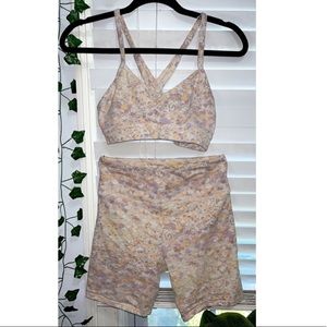 F21 Floral workout set